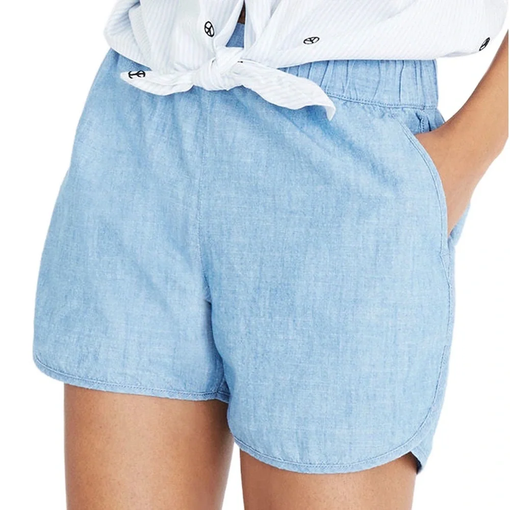 MADEWELL CHAMBRAY SHORTS